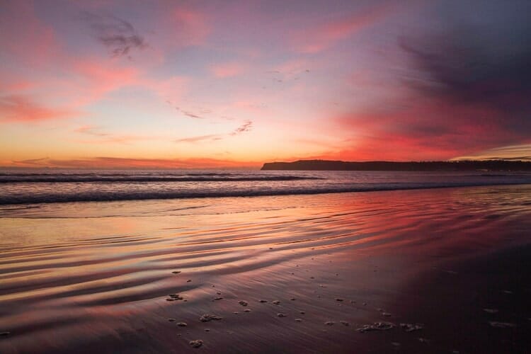 san diego beach sunset